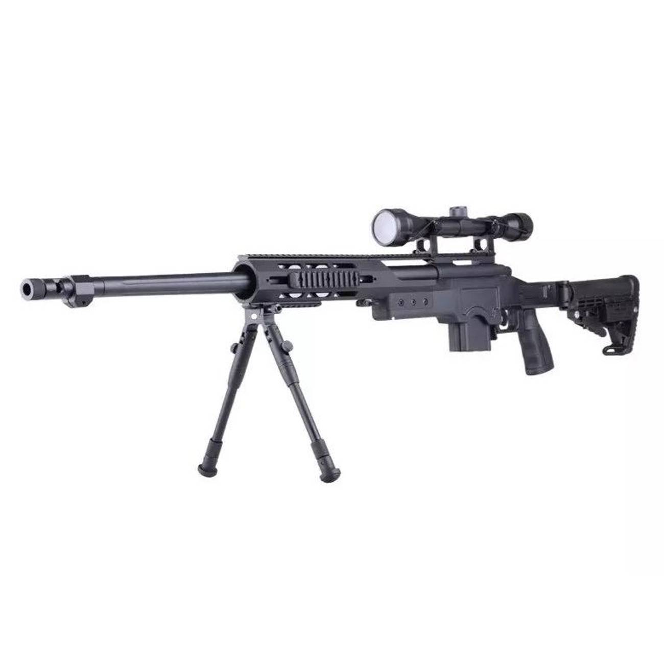 WELL DSR1 Airsoft Sniper Rifle Inkl. Kikkertsikte og Bipod Game